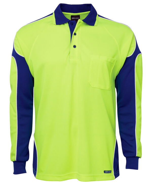 JB's Hi Vis L/S Arm Panel Polo - Image 7