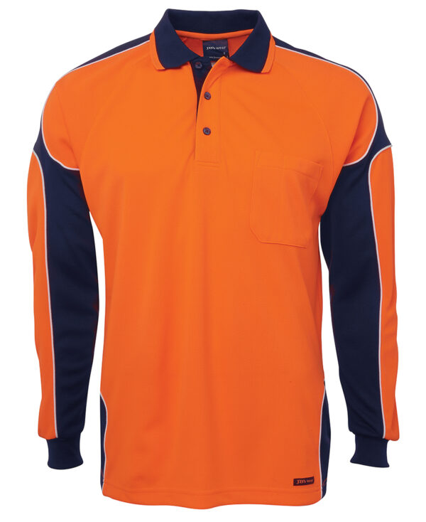 JB's Hi Vis L/S Arm Panel Polo - Image 11