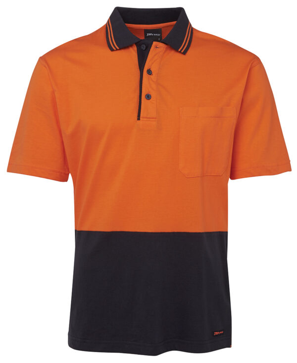 JB's Hi Vis S/S Cotton Polo - Image 3