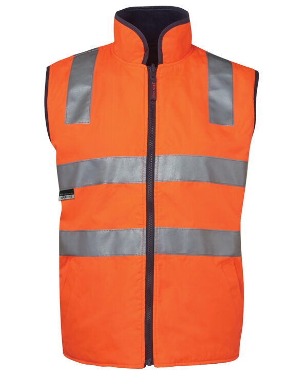 JB's Hi Vis 4602.1 (D+N) Reversible Vest - Image 7