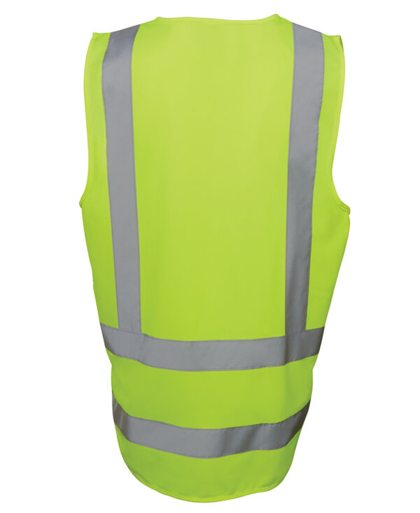 JB's Hi Vis Zip Drop Tail H Pattern (D+N) Vest - Image 2