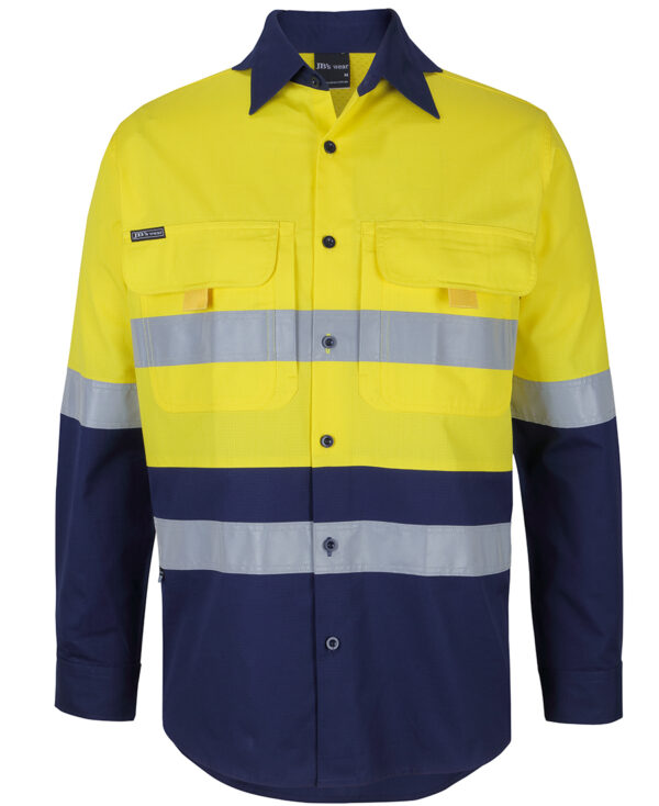 JB's Hi Vis (D+N) Ripstop L/S Fishing Shirt - Image 3
