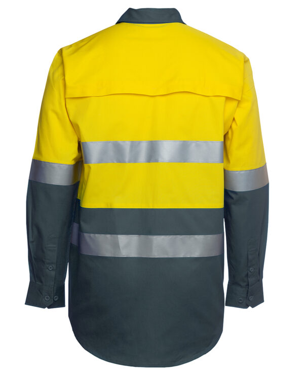 JB's Hi Vis L/S (D+N) 150G Work Shirt - Image 2