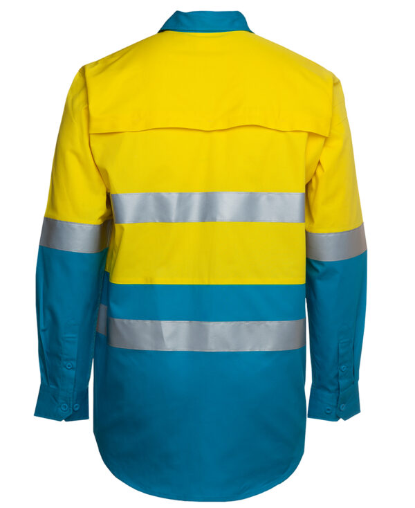 JB's Hi Vis L/S (D+N) 150G Work Shirt - Image 6