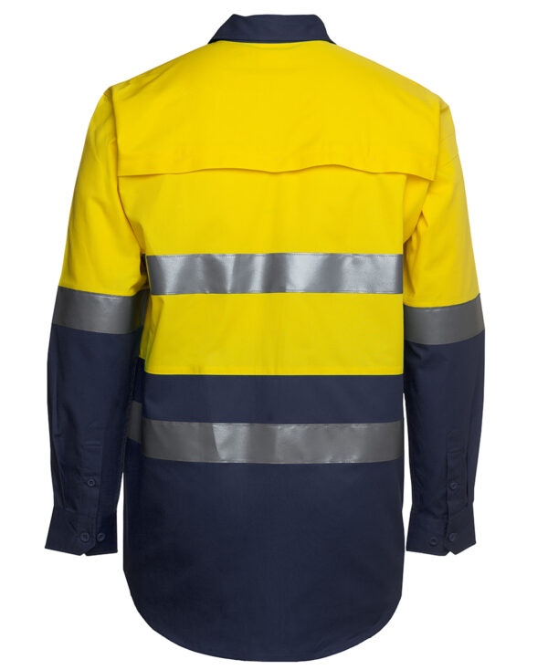 JB's Hi Vis L/S (D+N) 150G Work Shirt - Image 8