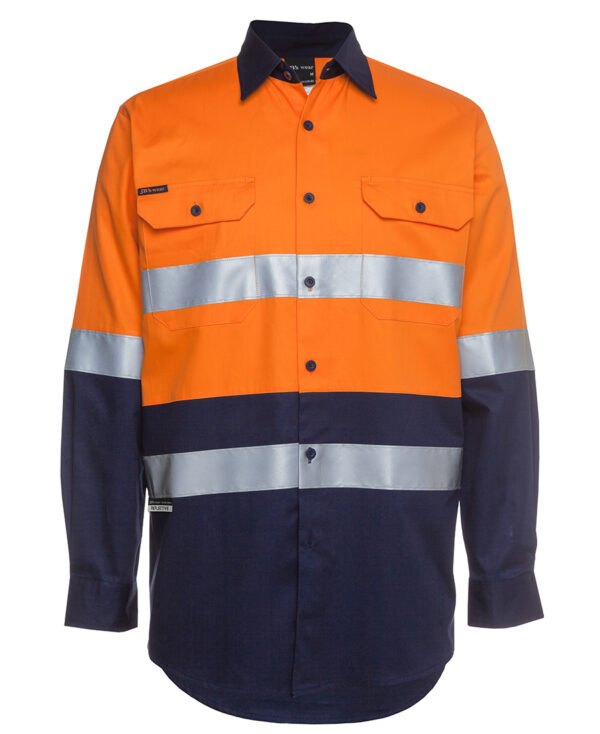 JB's Hi Vis L/S (D+N) 150G Work Shirt - Image 11