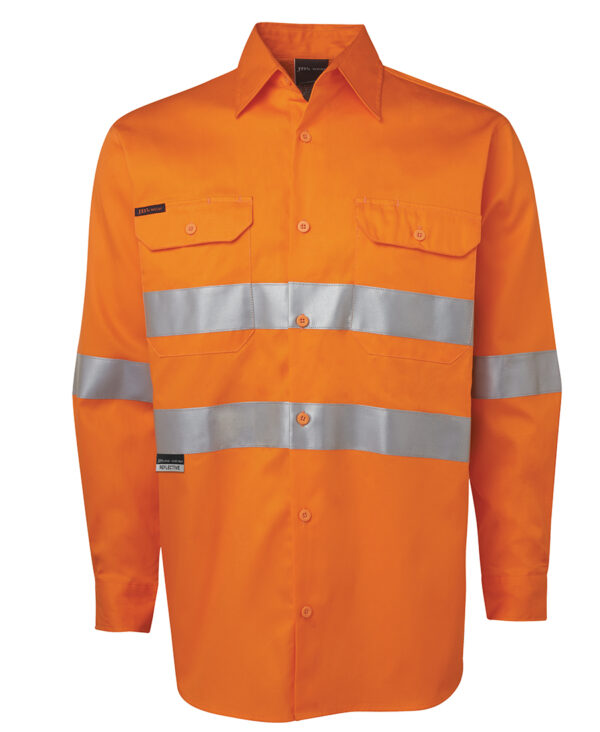 JB's Hi Vis L/S (D+N) 150G Work Shirt - Image 13