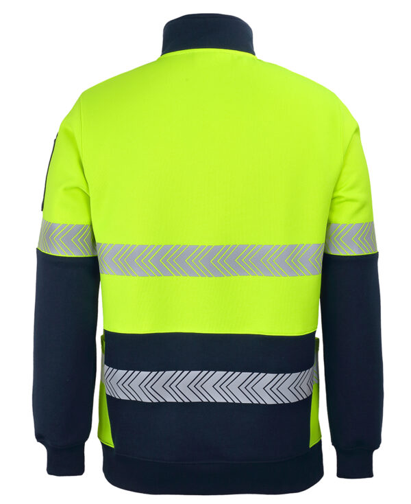 JB's Hi Vis 330g 1/2 Zip Segmented Tape Fleece - Image 2