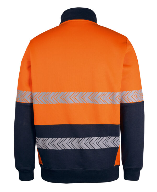 JB's Hi Vis 330g 1/2 Zip Segmented Tape Fleece - Image 4