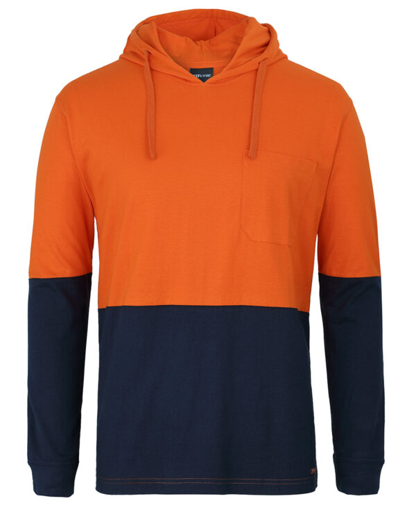 JB's Hi Vis L/S Cotton Tee with Hood