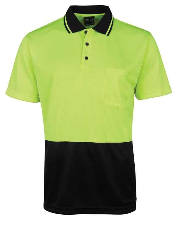 JB's Hi Vis Jacquard Non Cuff Polo - Image 3
