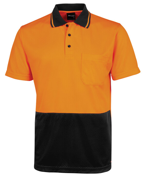 JB's Hi Vis Jacquard Non Cuff Polo - Image 5