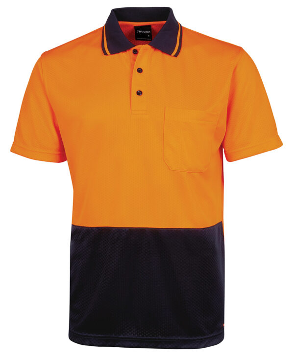 JB's Hi Vis Jacquard Non Cuff Polo - Image 7