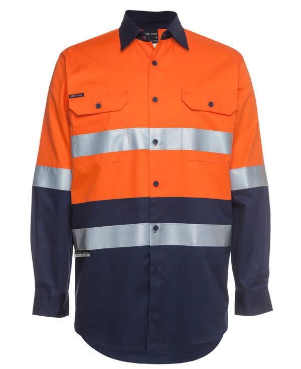 JB's Hi Vis (D+N) L/S 190G Work Shirt