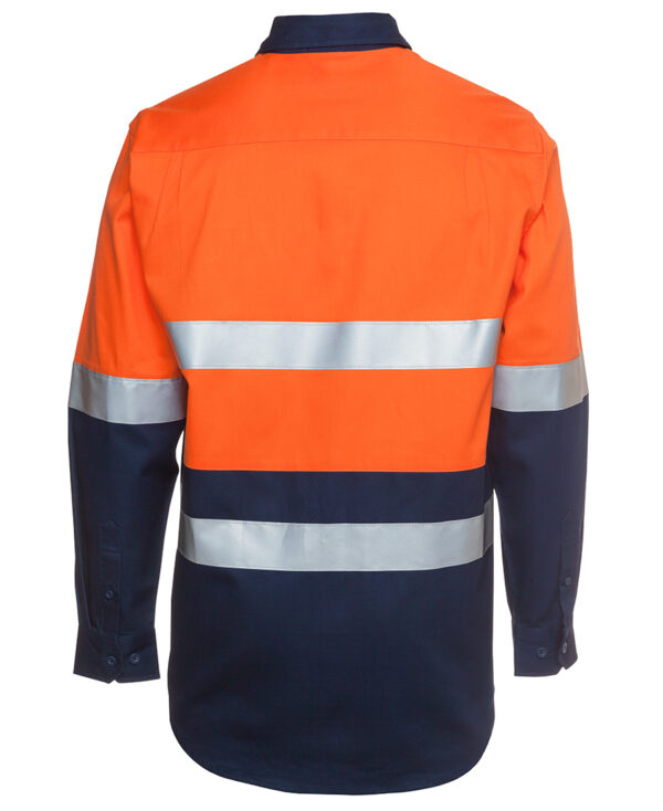 JB's Hi Vis (D+N) L/S 190G Work Shirt - Image 2