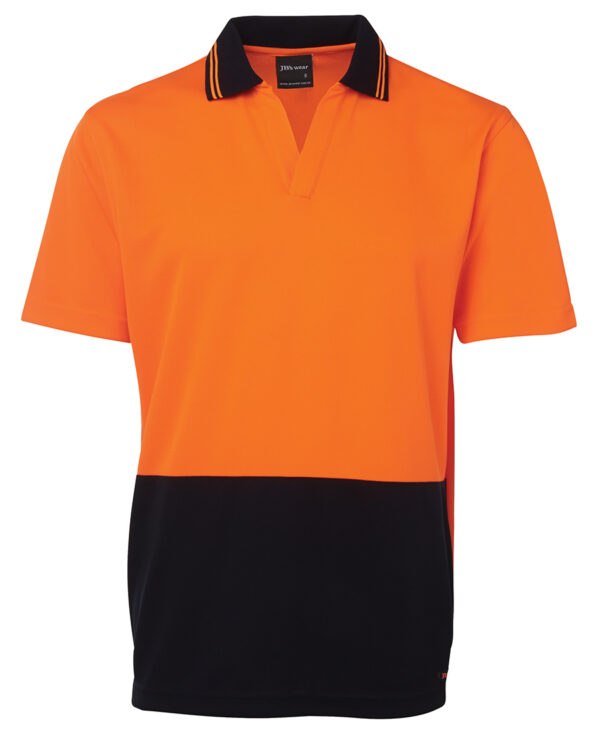 JB's Hi Vis S/S Non Button Polo - Image 3