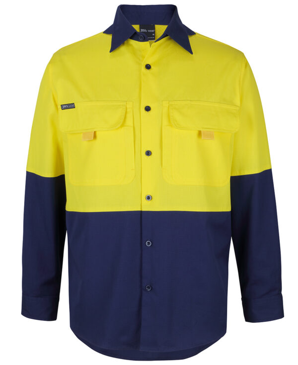 JB's Hi Vis Ripstop L/S Fishing Shirt - Image 3