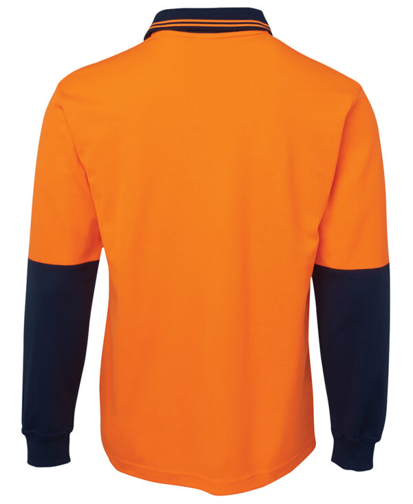 JB's Hi Vis L/S Cotton Back Polo - Image 4