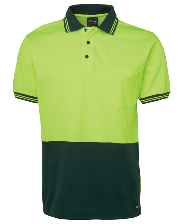 JB's Hi Vis S/S Cotton Back Polo - Image 3