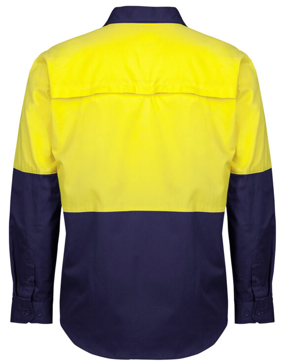 JB's Hi Vis Close Front L/S 150g Work Shirt - Image 4