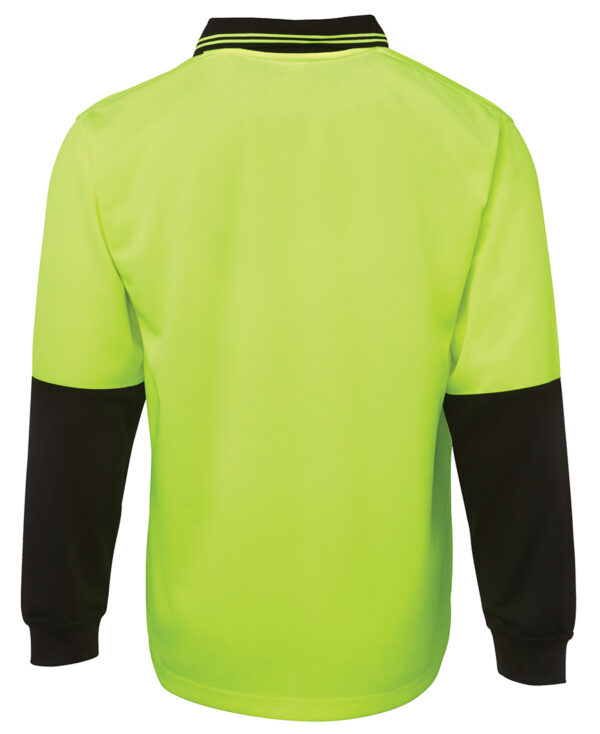 JB's Hi Vis L/S Traditional Polo - Image 2