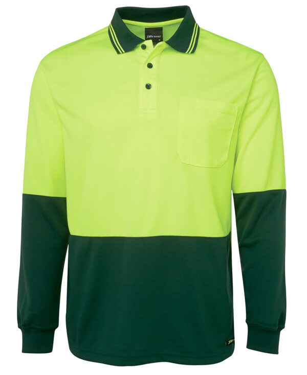 JB's Hi Vis L/S Traditional Polo - Image 3