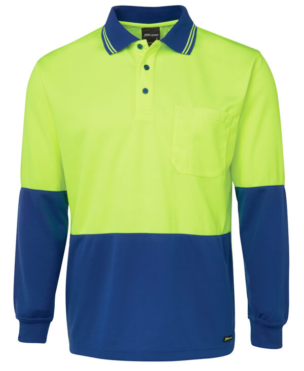 JB's Hi Vis L/S Traditional Polo - Image 7