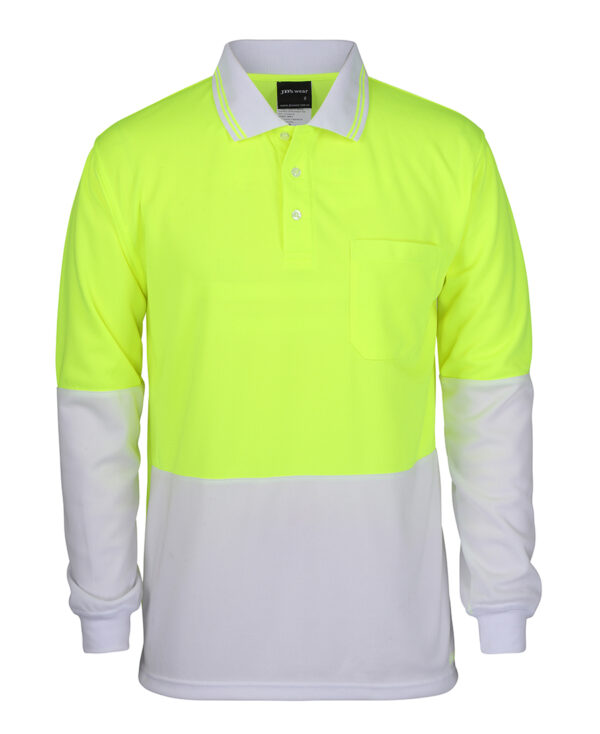 JB's Hi Vis L/S Traditional Polo - Image 9