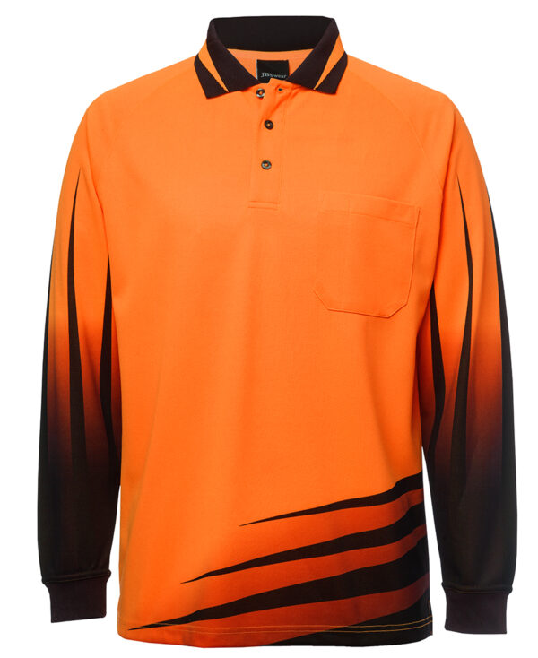 JB's Hi Vis L/S Rippa Sub Polo - Image 3