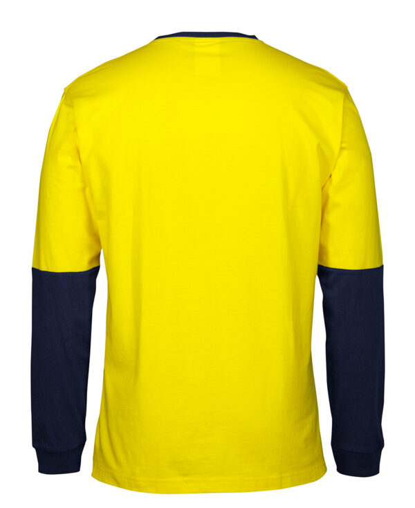 JB's Hi Vis L/S Crew Neck Cotton T-shirt - Image 4