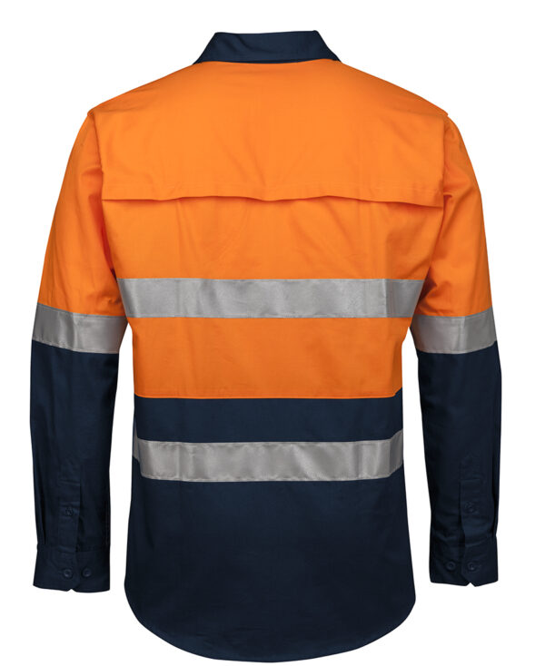 JB's Hi Vis (D+N) Close Front L/S 150g Work Shirt - Image 2
