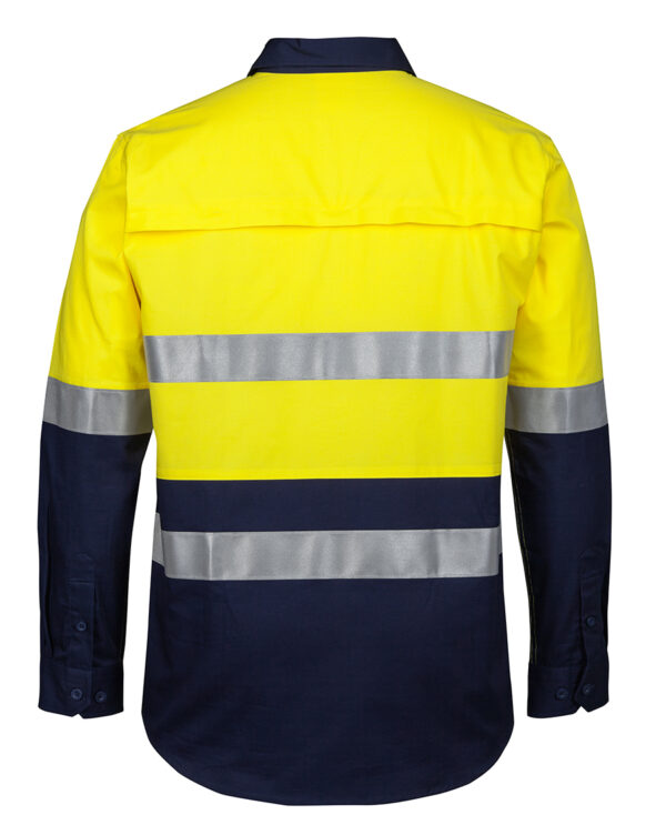 JB's Hi Vis (D+N) Close Front L/S 150g Work Shirt - Image 4