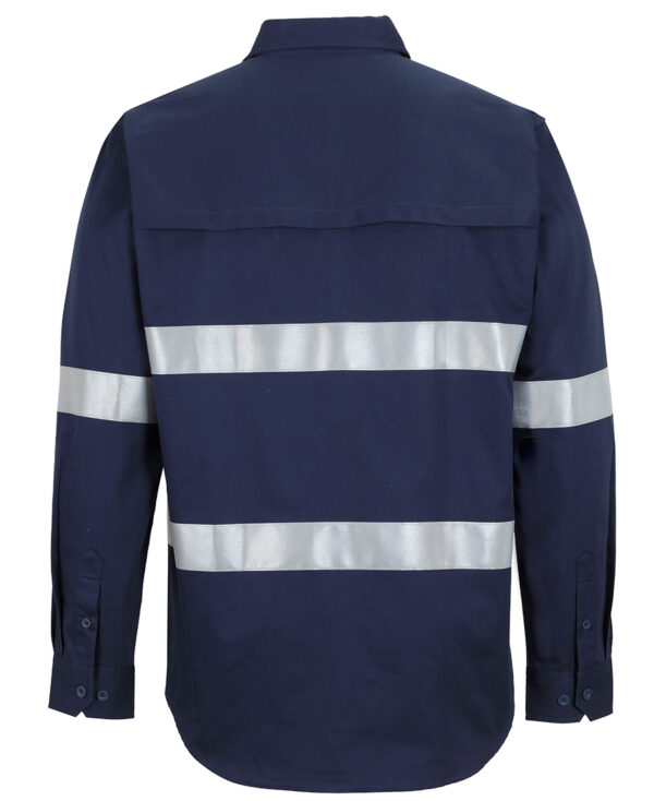 JB's Close Front L/S 150g Work Shirt Reflective Tape - Image 2