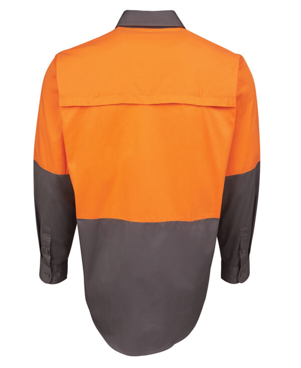 JB's Hi Vis L/S 150G Work Shirt - Image 2