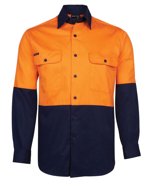 JB's Hi Vis L/S 150G Work Shirt - Image 3