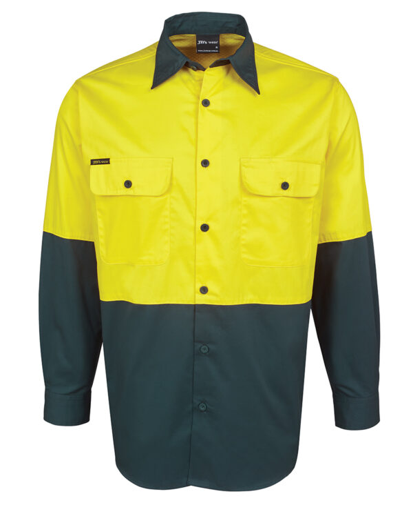 JB's Hi Vis L/S 150G Work Shirt - Image 5