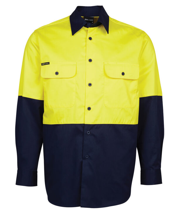 JB's Hi Vis L/S 150G Work Shirt - Image 11
