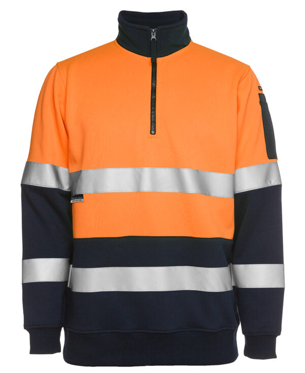 JB's Hi Vis (D+N) 1/2 Zip Fleecy Sweat - Image 3