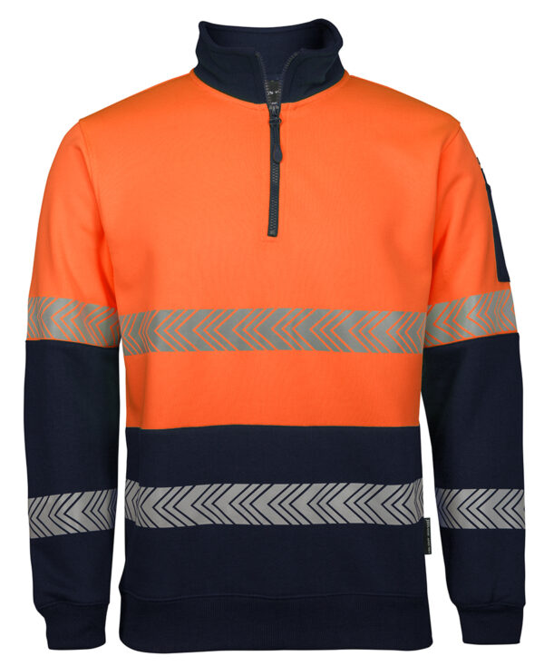 JB's Hi Vis ½ Zip Segmented Tape Fleecy - Image 3