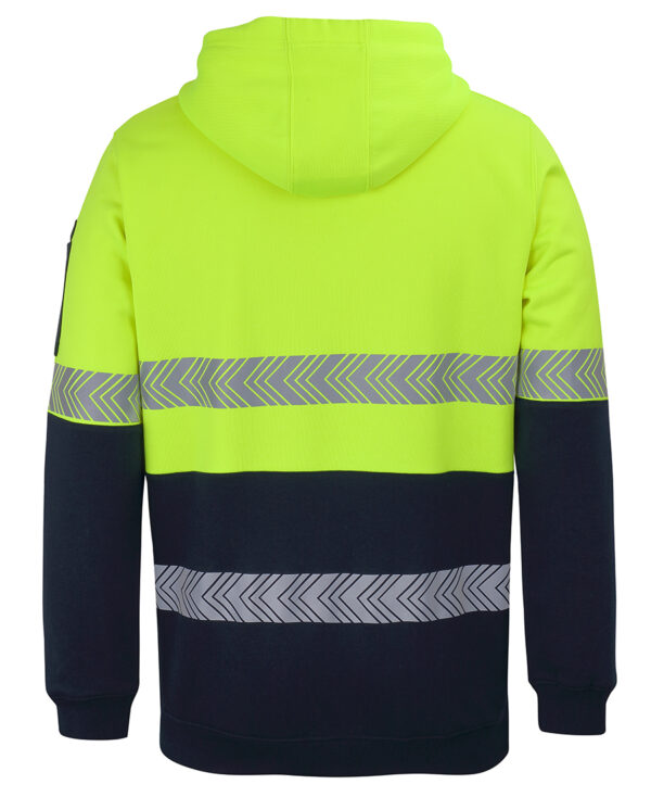 JB's Hi Vis (D+N) 1/2 Zip Segmented Tape Hoodie - Image 2