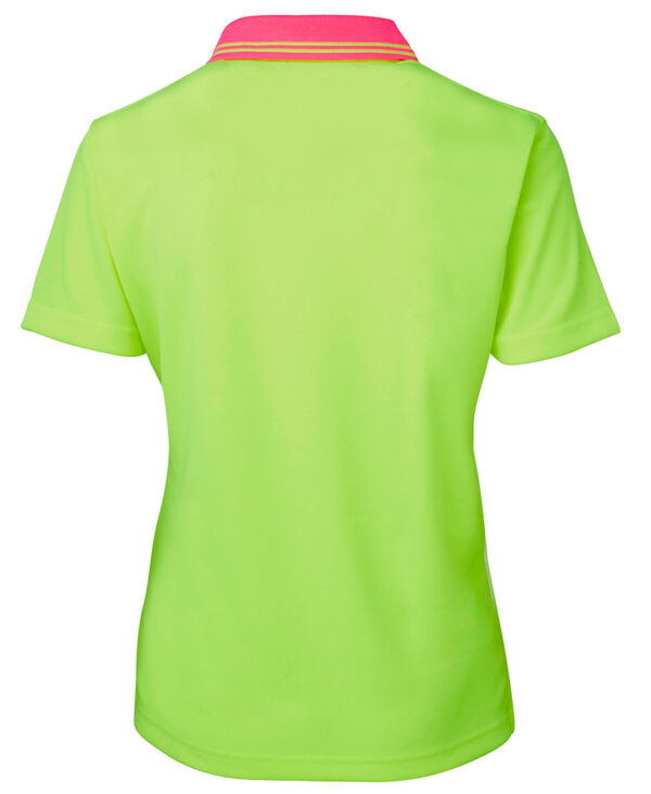 JB's Ladies Hi Vis S/S Comfort Polo - Image 2