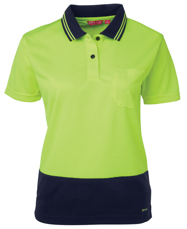JB's Ladies Hi Vis S/S Comfort Polo - Image 3