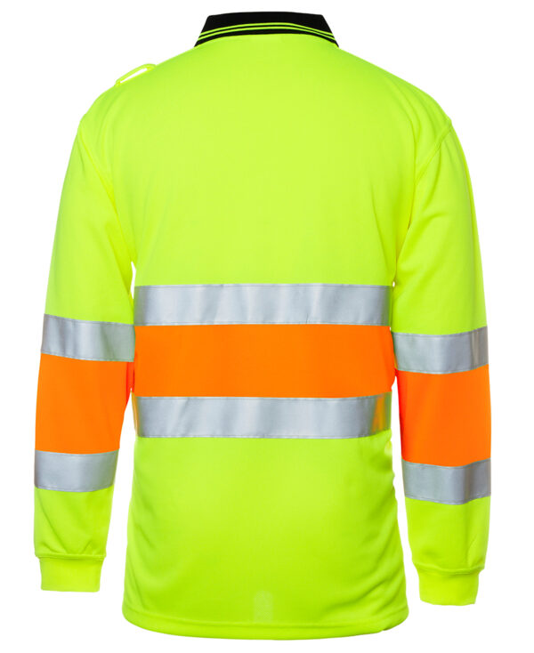 Hi Vis Bio Motion (D+N) L/S Polo with ReflectiveTape - Image 2