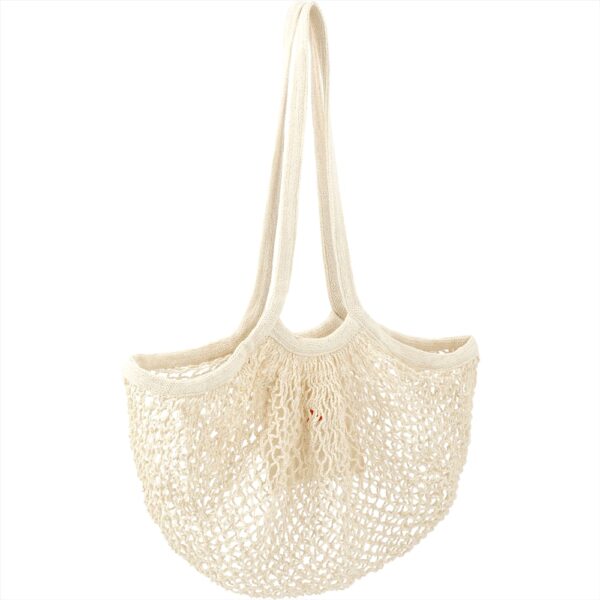 Riviera Cotton Mesh Market Bag w/ Zippered Pouch - Image 2