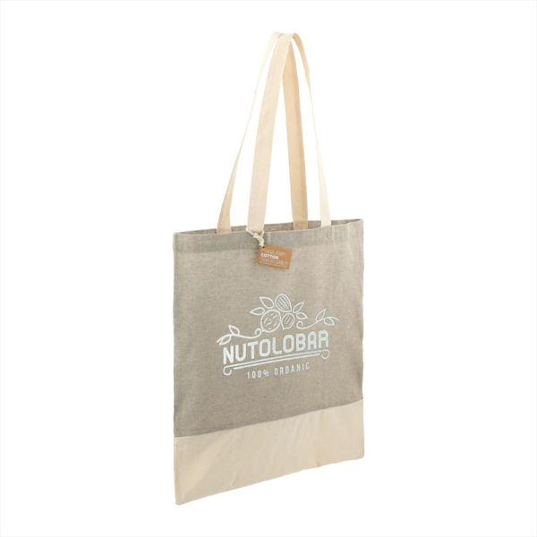 Split Recycled 150ml Cotton Twill Convention Tote - Image 2