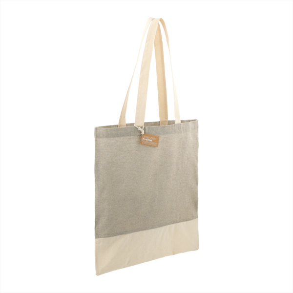 Split Recycled 150ml Cotton Twill Convention Tote - Image 18