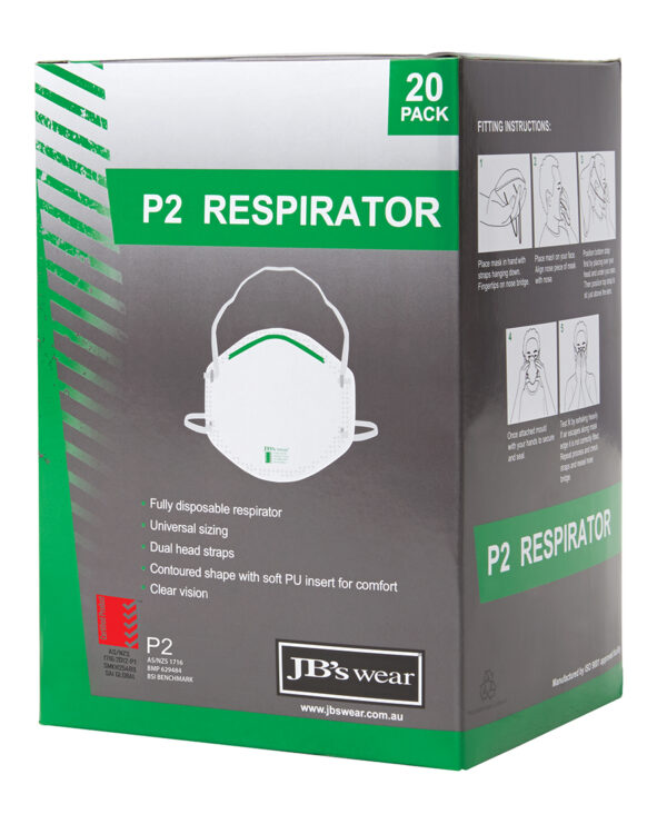 JB's P2 Respirator (20pc) - Image 2