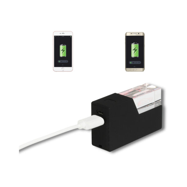 Light Up Crystal Power Bank (2600 mAh) - Image 6