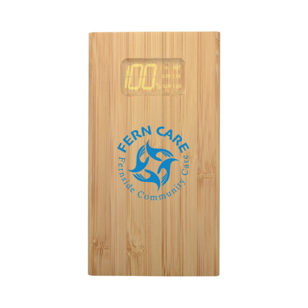 Kendal Bamboo Power Bank - 5000 mAh - Image 4