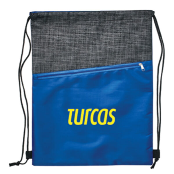 Crosshatch Drawstring Bag - Image 2